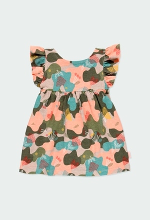 Kleid gestrickt camouflage für baby mädchen_1