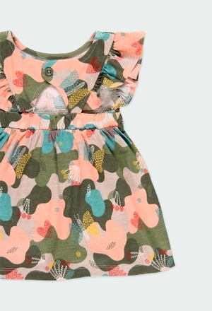 Kleid gestrickt camouflage für baby mädchen_4