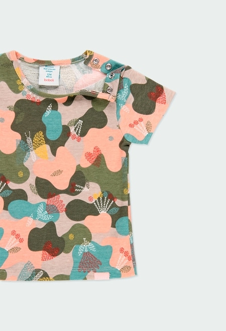T-Shirt tricot camouflage pour bébé fille_3