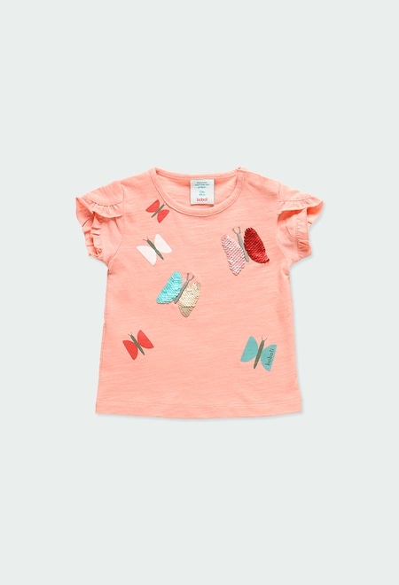 T-Shirt tricot "papillons" pour bébé_1