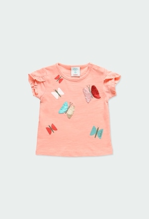 T-Shirt gestrickt "schmetterling" für baby_1