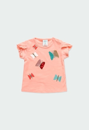 Camiseta punto "mariposas" de bebé_2