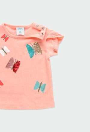 T-Shirt tricot "papillons" pour bébé_4