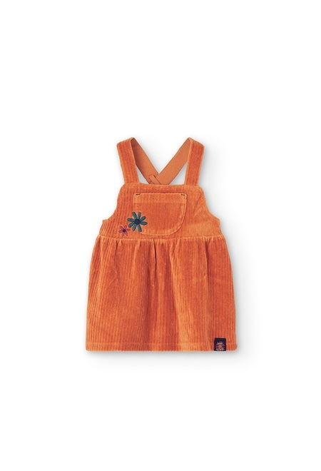 Pinafore dress knit for baby girl_2