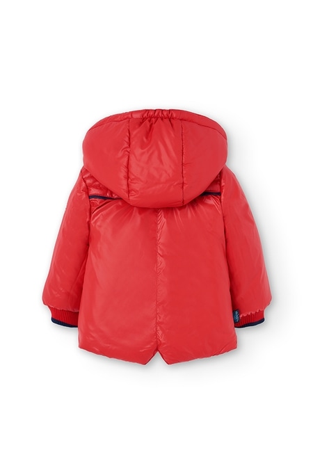 Reversible technical fabric parka for baby girl_7