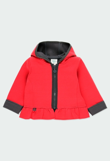 Fleece jacket for baby girl_1