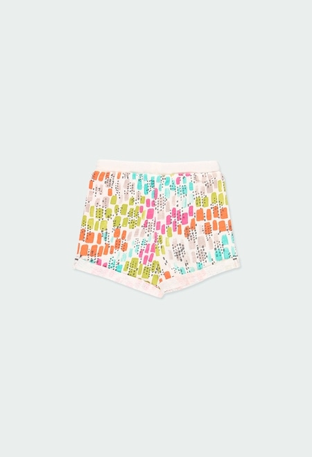 Fleece bermuda shorts for baby - organic_2