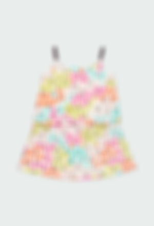 Knit dress for baby girl - organic
