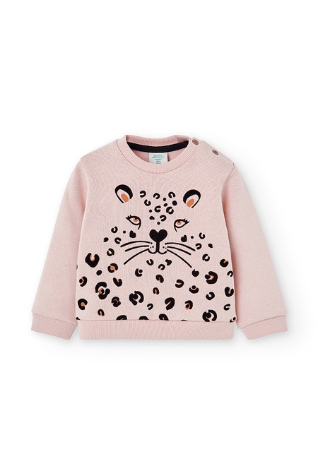 Fleece sweatshirt for baby girl_1