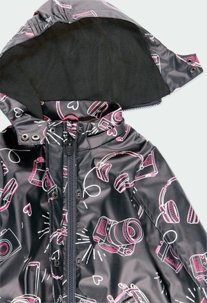Hooded raincoat for girl_3