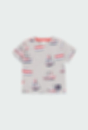 T-Shirt gestrickt "schiffe" für baby junge