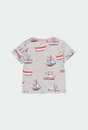 Camiseta punto "barcos" de bebé niño_2