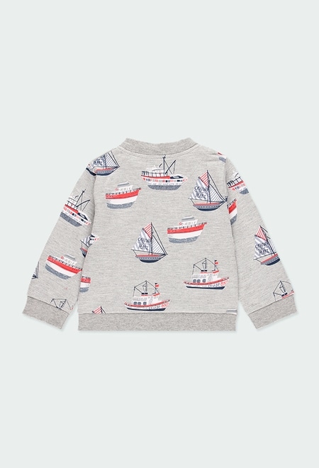 Fleece jacket "boats" for baby boy_7