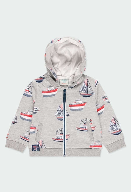 Fleece jacket "boats" for baby boy_8