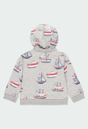 Fleece jacket "boats" for baby boy_9