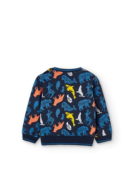 Fleece sweatshirt "animals" for baby boy_3