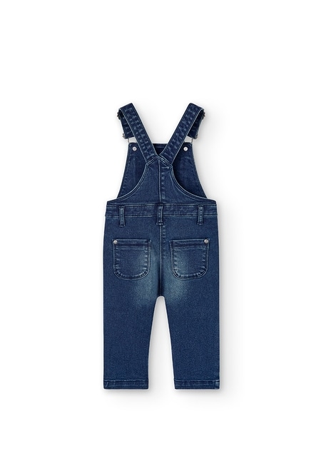 Denim dungarees knit for baby boy_2