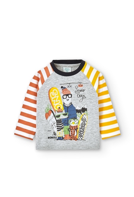 T-Shirt tricot combiné pour bébé garçon_1
