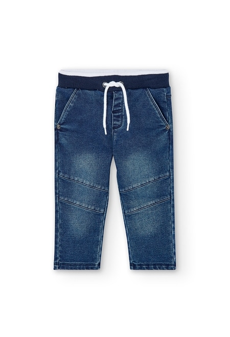 Stretch denim trousers for baby_1