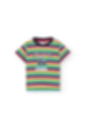 T-Shirt tricot à rayures pour bébé garçon