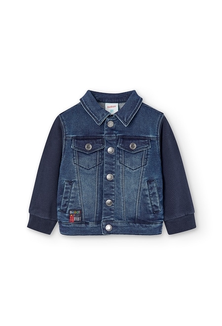 Denim jacket combined for baby boy_1