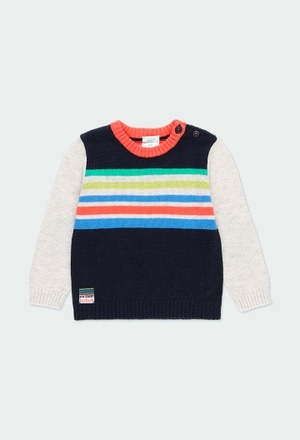 Knitwear pullover striped for baby boy_1