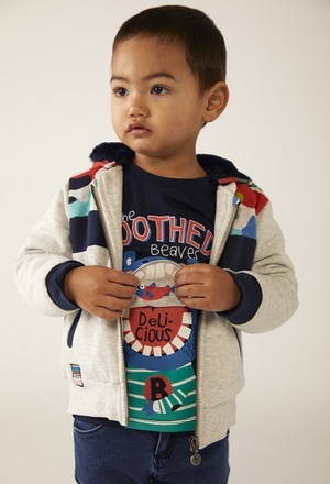 Fleece jacket camo for baby boy_1