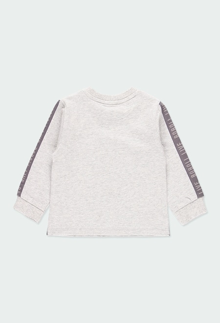 Fleece sweatshirt "letters" for baby boy_2
