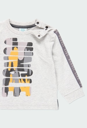 Fleece sweatshirt "letters" for baby boy_3