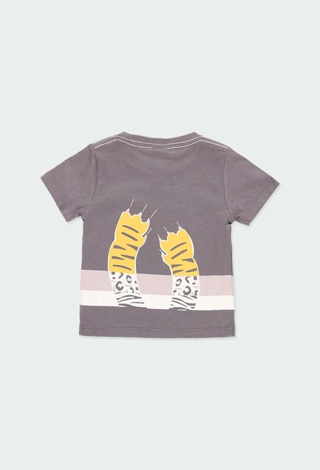 Camiseta punto "tigre" de bebé niño_3
