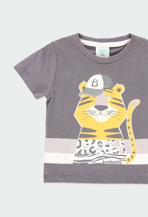 Camiseta punto "tigre" de bebé niño_4