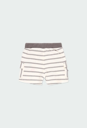 Knit bermuda shorts striped for baby boy_2