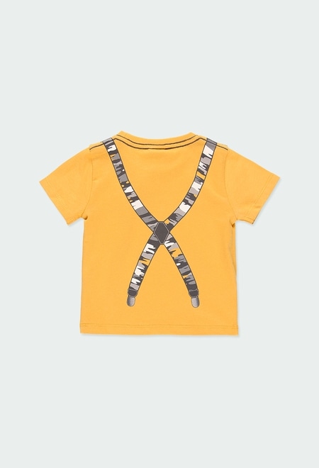 Knit t-Shirt "suspenders" for baby boy_3