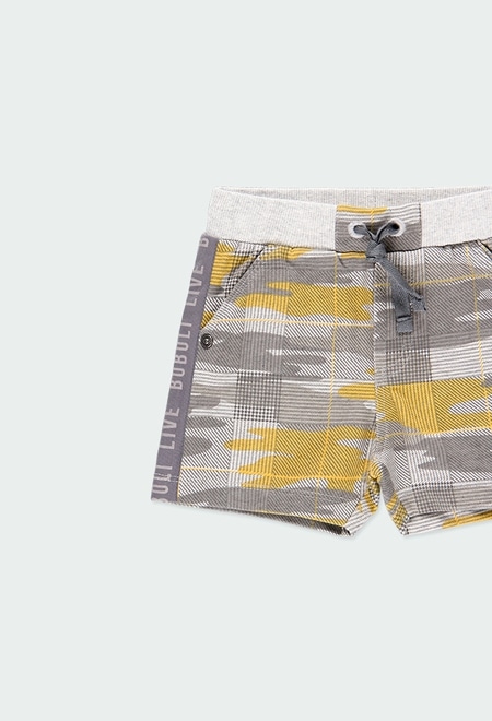 Fleece bermuda shorts camo for baby boy_3