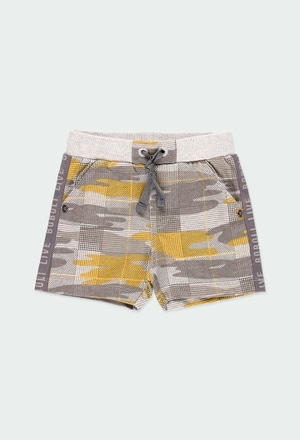 Fleece bermuda shorts camo for baby boy_1