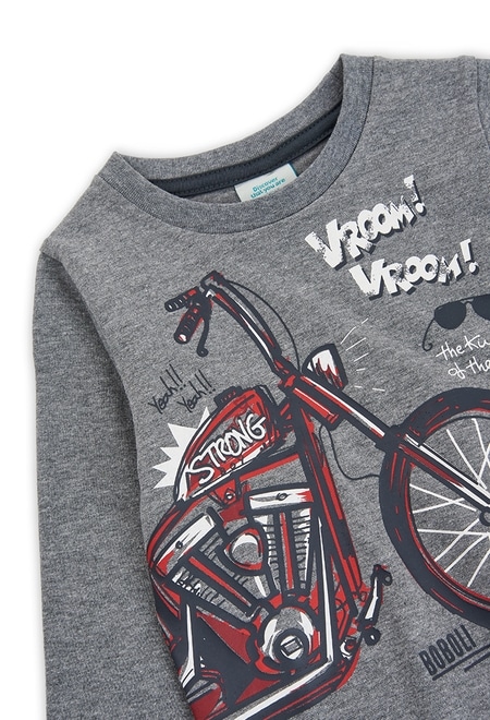 Knit t-Shirt "motorcycle" for baby boy_4