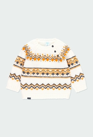 Knitwear pullover "friezes" for baby boy_1