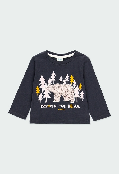 Knit t-Shirt "bear" for baby boy_1