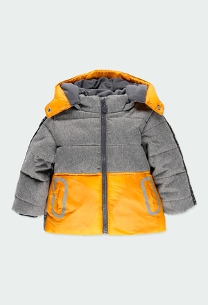 Technical fabric parka bicolour for baby_1