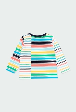 T-Shirt tricot à rayures pour bébé garçon_2
