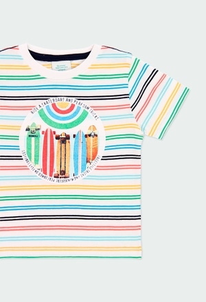 T-Shirt tricot à rayures pour garçon_3