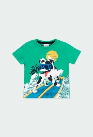 T-Shirt gestrickt "hündchen" für baby junge_1