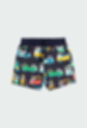 Fleece bermuda shorts for baby boy