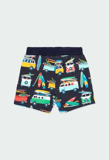 Fleece bermuda shorts for baby boy_2