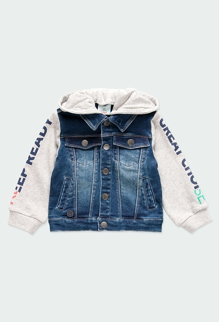 Fleece jacket combined for baby boy_1