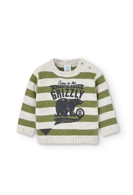 Knitwear pullover striped for baby boy_1