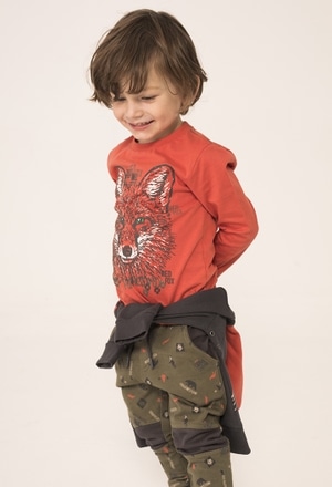 Knit t-Shirt "fox" for baby boy_1