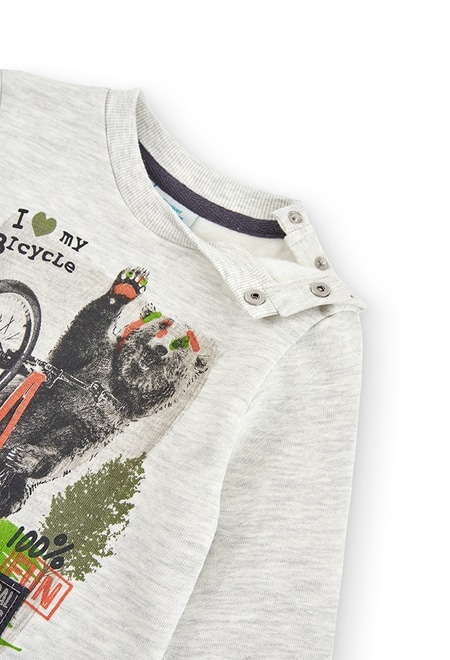 Fleece sweatshirt "bear" for baby boy_3