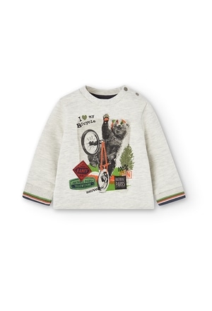 Fleece sweatshirt "bear" for baby boy_1