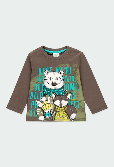 Knit t-Shirt "animals" for baby boy_1